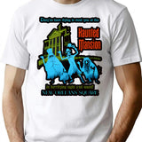 Retro Vintage The Haunted Mansion Hat Box Halloween Shirt Cute Graphic Gift T-Shirt for Men & Women, T-Shirts Graphic Tee - White