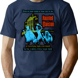 Retro Vintage The Haunted Mansion Hat Box Halloween Shirt Cute Graphic Gift T-Shirt for Men & Women, T-Shirts Graphic Tee - Navy