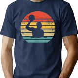 Retro Water Polo Player Vintage Waterpolo H2O Polo T-Shirt for Men & Women, T-Shirts Graphic Tee - Navy