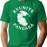 Reunite Pangaea Pangea Map Funny Peace Protest T-Shirt for Men & Women, T-Shirts Graphic Tee - Green