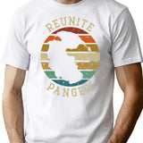 Reunite Pangea - Funny Humor T-Shirt for Men & Women, T-Shirts Graphic Tee - White