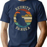 Reunite Pangea - Funny Humor T-Shirt for Men & Women, T-Shirts Graphic Tee - Navy
