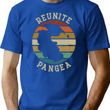 Reunite Pangea - Funny Humor T-Shirt for Men & Women, T-Shirts Graphic Tee - Blue