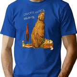 Revolutionary Capybara T-Shirt for Men & Women, T-Shirts Graphic Tee - Blue