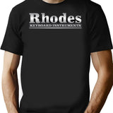 Rhodes Electric Piano Logo. T-Shirt for Men & Women, T-Shirts Graphic Tee - Black