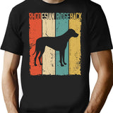 Rhodesian Ridgeback Dog Vintage Retro Style T-Shirt for Men & Women, T-Shirts Graphic Tee - Black