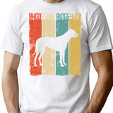 Rhodesian Ridgeback Dog Vintage Retro Style T-Shirt for Men & Women, T-Shirts Graphic Tee - White