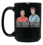 Rick And Marty Lagina Wit Hair Money Black Coffee Mug, Gift Coffee Mug
