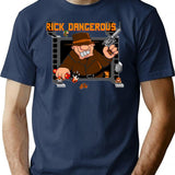 Rick Dangerous Essential T Shirt T-Shirt for Men & Women, T-Shirts Graphic Tee - Navy