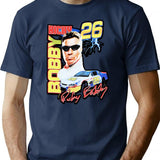 Ricky Bobby Vintage Racing T-Shirt for Men & Women, T-Shirts Graphic Tee - Navy
