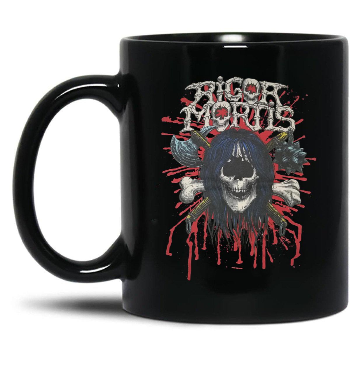 Rigor Mortis 1983 Black Coffee Mug, Gift Coffee Mug