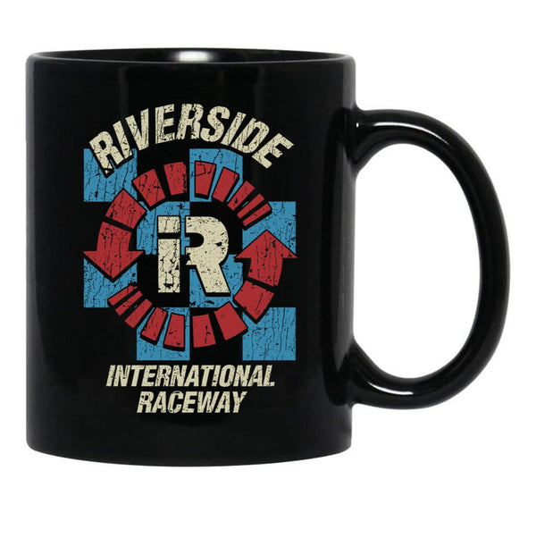 Riverside International Raceway 1957 Black Coffee Mug, Gift Coffee Mug - Black