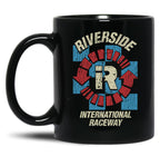 Riverside International Raceway 1957 Black Coffee Mug, Gift Coffee Mug