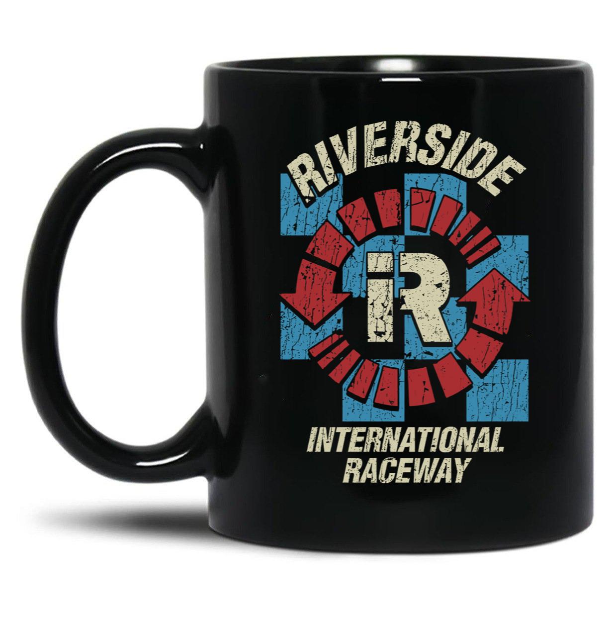 Riverside International Raceway 1957 Black Coffee Mug, Gift Coffee Mug