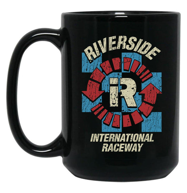 Riverside International Raceway 1957 Black Coffee Mug, Gift Coffee Mug - Black