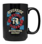 Riverside International Raceway 1957 Black Coffee Mug, Gift Coffee Mug