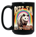 Rizz Em With The Tism Autism Awareness Meme Black Coffee Mug, Gift Coffee Mug