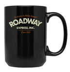 Roadway Express 1930 Black Coffee Mug, Gift Coffee Mug