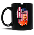 Robert Francis Prevost New Pope Black Coffee Mug