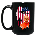 Robert Francis Prevost New Pope Black Coffee Mug
