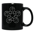 Rock Paper Scissors Lizard Spock Black Coffee Mug, Gift Coffee Mug - Black
