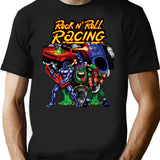 Rock Roll Racing Pixel Art T-Shirt for Men & Women, T-Shirts Graphic Tee - Black