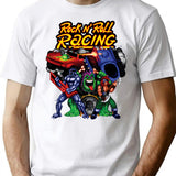 Rock Roll Racing Pixel Art T-Shirt for Men & Women, T-Shirts Graphic Tee - White