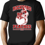 Rockford Red Peaches 1943 Funny 01 T-Shirt for Men & Women, T-Shirts Graphic Tee - Black