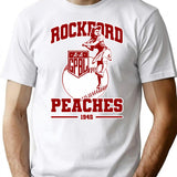 Rockford Red Peaches 1943 Funny 01 T-Shirt for Men & Women, T-Shirts Graphic Tee - White