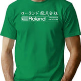 Roland Logo Japanese (Light) Classic T-Shirt for Men & Women, T-Shirts Graphic Tee - Green
