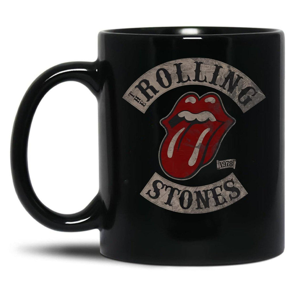 Rolling Stones Men's Tour 78 Black Coffee Mug, Gift Coffee Mug
