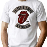 Rolling Stones Men's Tour 78 Premium Heavyweight Cotton T-Shirt - White
