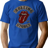 Rolling Stones Men's Tour 78 Premium Heavyweight Cotton T-Shirt - Blue