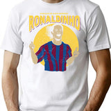 Ronaldinho Legend Of Football T-Shirt for Men & Women, T-Shirts Graphic Tee - White