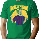 Ronaldinho Legend Of Football T-Shirt for Men & Women, T-Shirts Graphic Tee - Green
