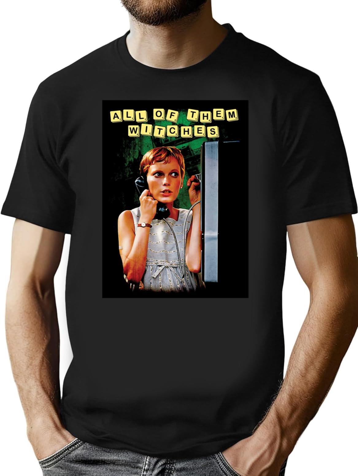 Rosemarys Baby All of Them Witches Classic Premium Heavyweight Cotton T-Shirt - Black
