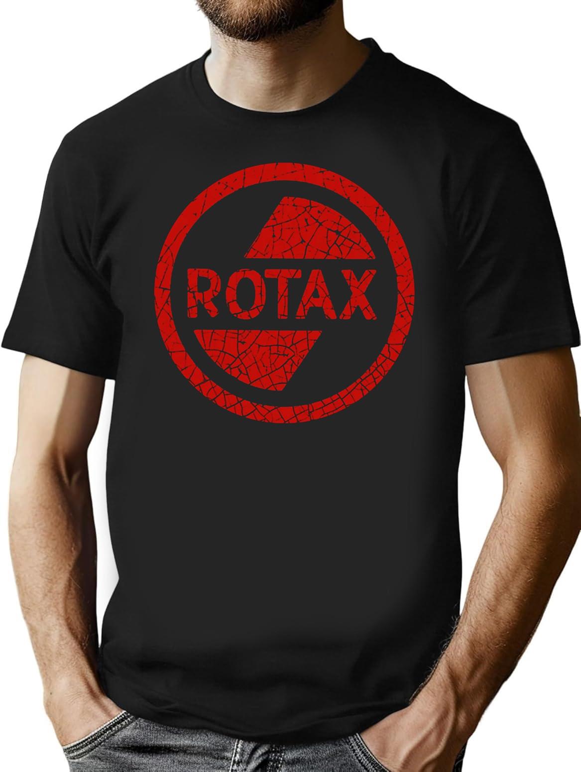 Rotax Motors 75 Classic Premium Heavyweight Cotton T-Shirt - Black