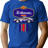 Rothmans 911 T-Shirt for Men & Women, T-Shirts Graphic Tee - Blue