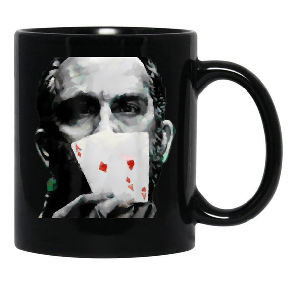 Rounders Movie Classic Movie Poker Pocket Aces Black Coffee Mug, Gift Coffee Mug - Black