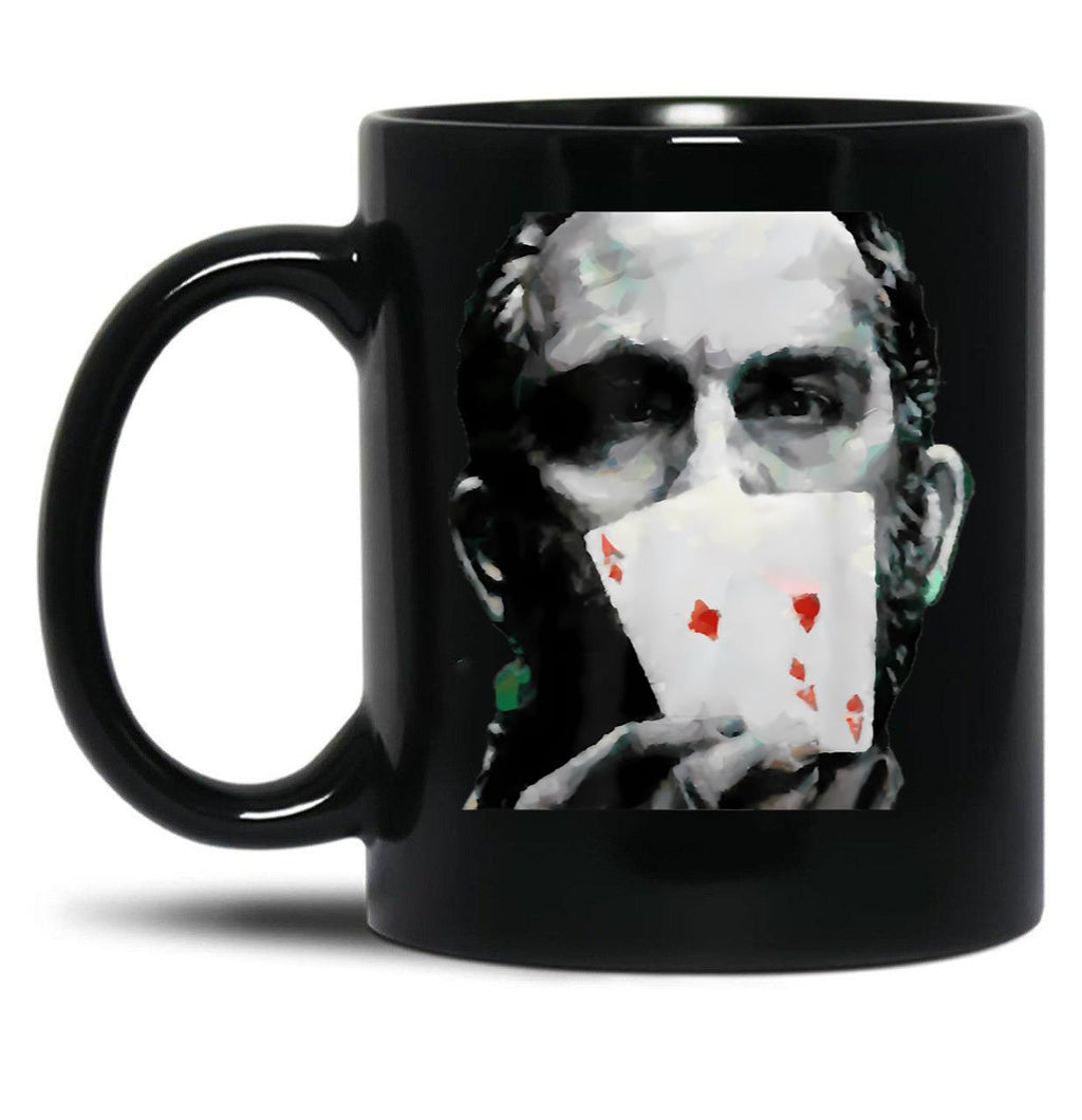 Rounders Movie Classic Movie Poker Pocket Aces Black Coffee Mug, Gift Coffee Mug