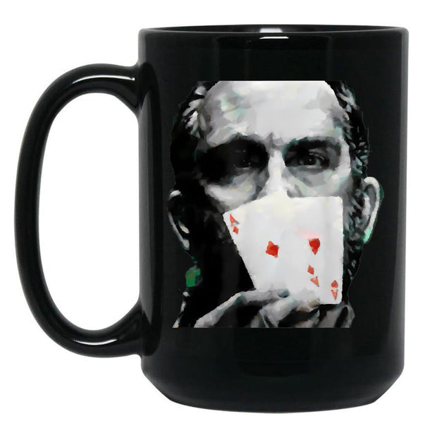 Rounders Movie Classic Movie Poker Pocket Aces Black Coffee Mug, Gift Coffee Mug - Black