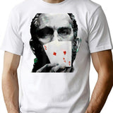 Rounders Movie Classic Movie Poker Pocket Aces Premium Heavyweight Cotton T-Shirt - White