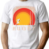 Rugby Vintage Style T-Shirt for Men & Women, T-Shirts Graphic Tee - White