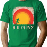 Rugby Vintage Style T-Shirt for Men & Women, T-Shirts Graphic Tee - Green