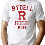 Rydell High School (Grease) T-Shirt for Men & Women, T-Shirts Graphic Tee - White