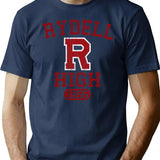 Rydell High School (Grease) T-Shirt for Men & Women, T-Shirts Graphic Tee - Navy