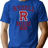 Rydell High School (Grease) T-Shirt for Men & Women, T-Shirts Graphic Tee - Blue