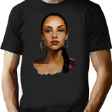 Sade Vitage 90S Classic T Shirt T-Shirt for Men & Women, T-Shirts Graphic Tee - Black