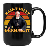 Saint Billy Gerhardt Black Coffee Mug, Gift Coffee Mug