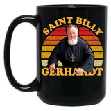 Saint Billy Gerhardt Black Coffee Mug, Gift Coffee Mug